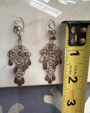 Pair of Sterling Silver Hanging Earrings
