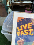 Sealed Pop Art Print, "Live Fast, Die Young"