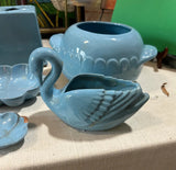 Instant Collection of Blue Ceramic Decorative Pieces- Set of 9