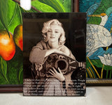 Black and White Marilyn Monroe Quote Print