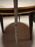 Stone Top Stool With Gold Accents