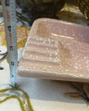 Pink Atomic Art Deco Style Ceramic Ashtray