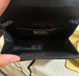 Small Black Sasha Crossbody or Handbag With Diamond Details