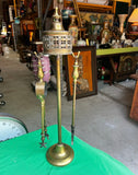 Vintage Brass Fireplace Tools and Holder