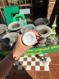Pair of White Ceramic Hand Vases