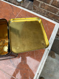 Chinoiserie Designed Metal Box With Attached Lid