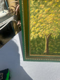 Framed Foliage and Path Landscape Painting, Signed by the Artist