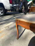 Wooden Coffee Table With Marble Top