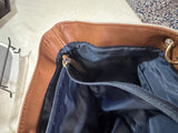 Tan Stripped Tommy Hilfiger Tote Bag