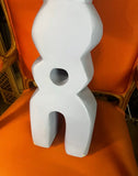 Vintage Light Blue Wooden Mexican Sculpture