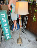 Italian Tole Vintage Floor Lamp With Monkey Accents