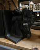 Pair of Ceramic Equestrian Black Bookends