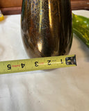 Gold Ceramic Heavy Abstract Vase