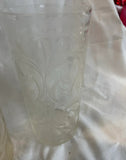 Pair of Elegant Etched Glass Cups