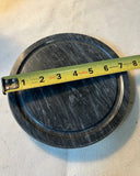 Black Round Marble Serving Cheese Platter