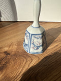 Small Vintage Blue and White Asian Ceramic Bell