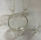 Collection of Bamboo Etched Glasses- Set of 5
