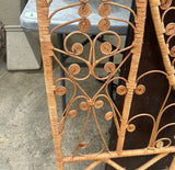 Wicker Twin Headboard With Heart Details