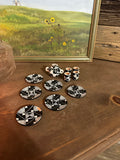 Miniature Southwest Pottery Set Black and White- Set of 11
