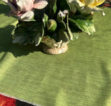 Pair of Ceramic Floral Arrangements