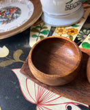 Pair of Hand Carved Bowls and Tray With Pineapple Accents- Set of 3