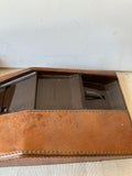 Brown Leather Office Phone