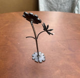 Small Handmade Silver Standing Flower Decoration