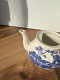 Small Asian Ceramic Blue and White Teapot