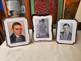 Trio of Vintage Portraits and Frames