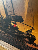 Pair of 1970s Framed Sailboat Prints