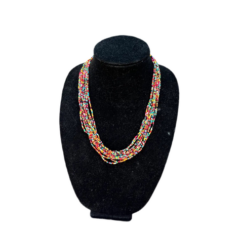 Multi-Colored Beaded Necklace