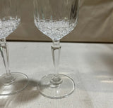 Pair of Detailed Bottomed Cocktail Glasses