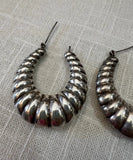 80s Pair of Sterling Silver Earrings