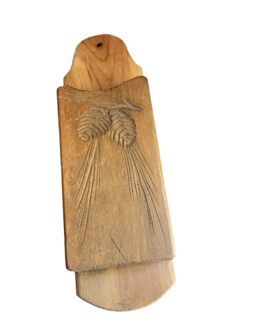Wheat Hand Carved Wall Pocket