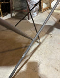 Pair of Metal Butterfly Chairs With Gray Seats