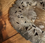 Pair of Silver Lace Oval Trivets