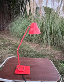 Vintage Cherry Red Desk Lamp
