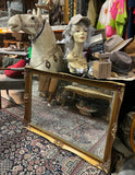Large Gold Vintage Wooden Detailed Wall Mirror