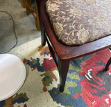 Mid Century Thonet Style Chair With Floral Cushion