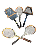 Collection of Vintage Slazenger Wooden Tennis Rackets