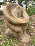 Mexican Siesta Hat Stone Sculpture