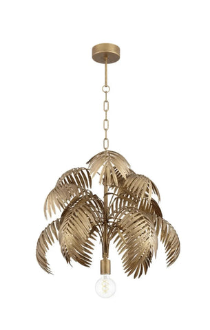 Gold Medal Palm Leaf Chandelier