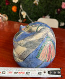 Ceramic Blue Hand Painted Decorative Cat