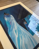 Bill Rabbit Blue Ceramic Trivet