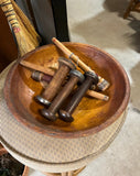 Vintage Munusing Bowl and Spools- Set of 7
