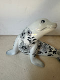 Ceramic Chinoiserie Painted Dolphin Figurine