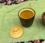 Ceramic Pottery Catchall and Jar Pair
