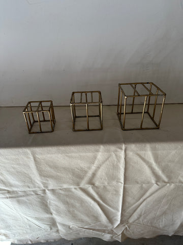 Stacking Brass Cubes