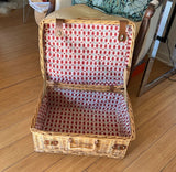 Large Handmade Wicker Picnic Basket