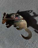 Small Silver Armadillo Pin